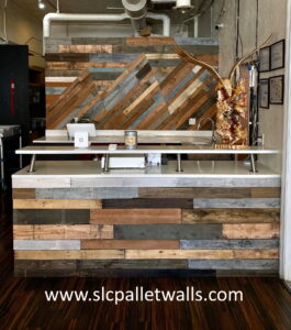 inlay pallet wall commercial