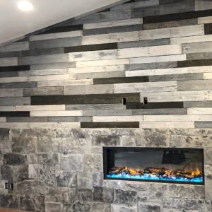 Pallet Wall Fireplace